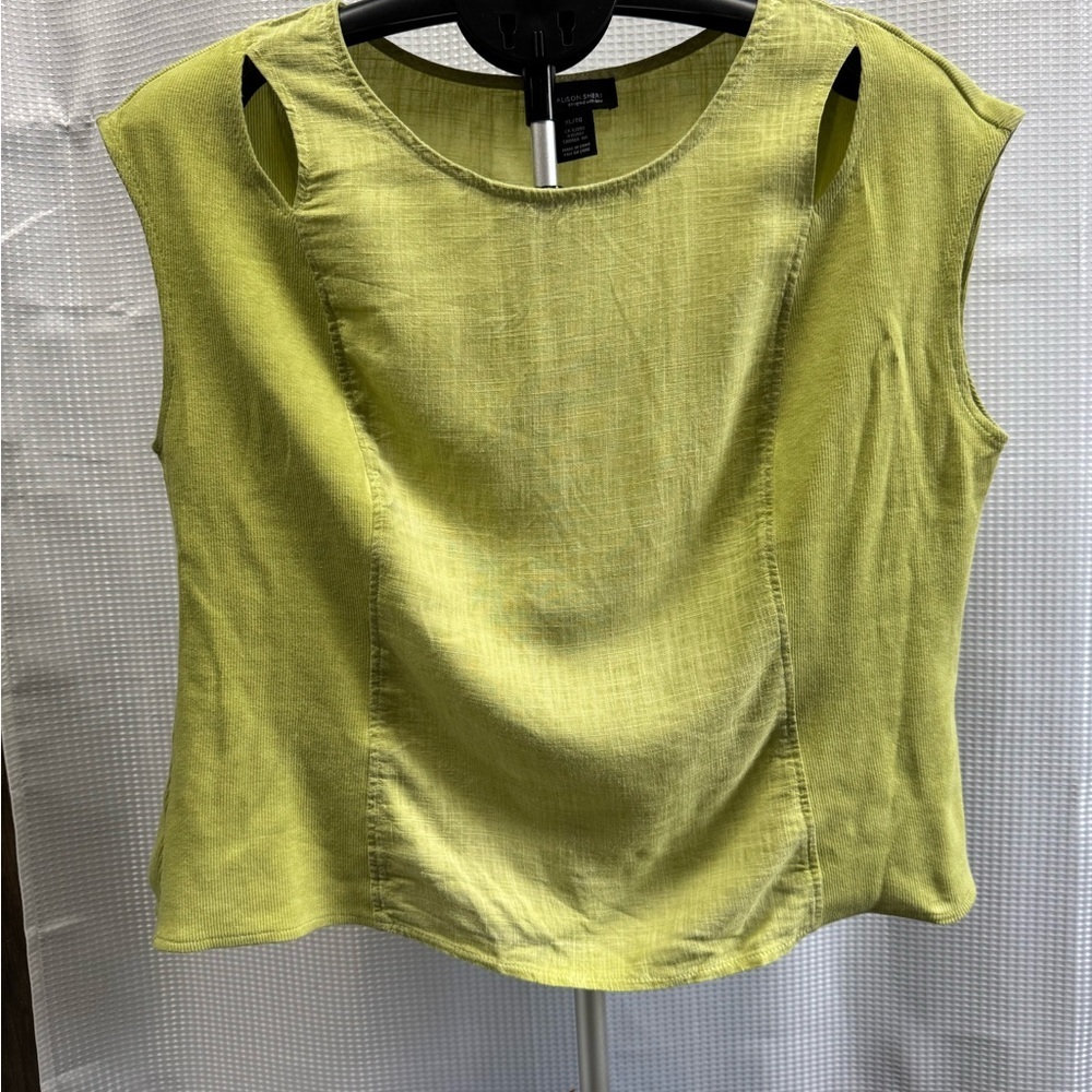 Vibrant Lime Sleeveless Muscle Tee